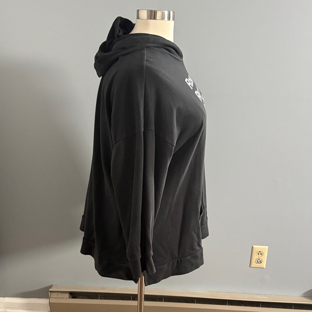 FRIENDS Black Hoodie with White Text - Picture 6 of 7